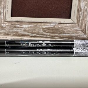 3 -Black Felt Tip Eyeliners
